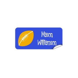 Football Rectangle Name Label