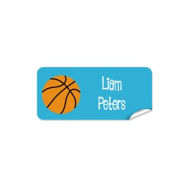 Basketball Rectangle Name Label