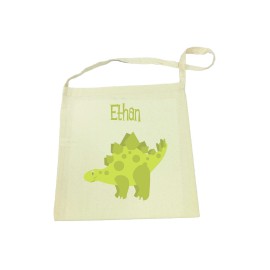 Green Dinosaur Tote Bag