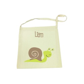 Green Snail Tote Bag