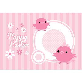 Easter Postcard, Cute Birds Design