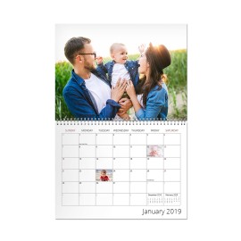 11" x 8.5" (28x21.5cm) Wall Calendar