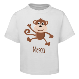 Brown Monkey Design T-Shirt