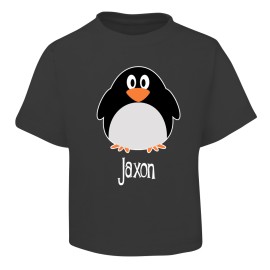 Penguin Design Black T-Shirt