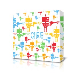 Square Canvas Robots