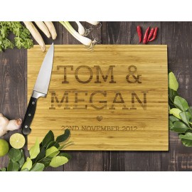 All Caps Bamboo Cutting Board
