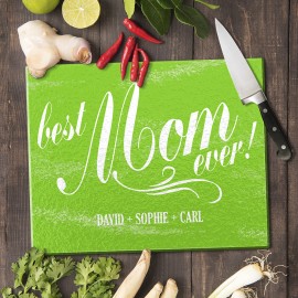Best Mom Ever Glass Cutting Board