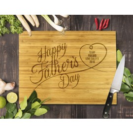 Happy Father's Day Bamboo Cutting Board