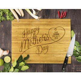 Happy Mother's Day Bamboo Cutting Board
