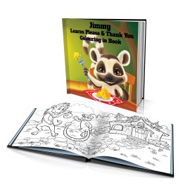 Personalized Coloring Book: "Learns Please and Thank You"