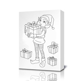 Elf Coloring Canvas
