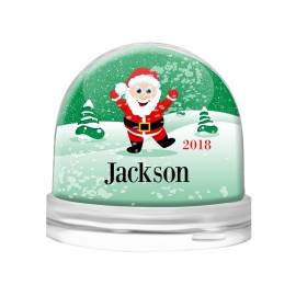 Green Snow Globe