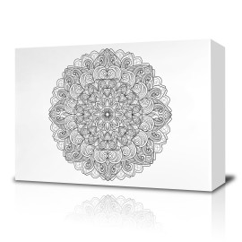 Mandala Coloring Canvas