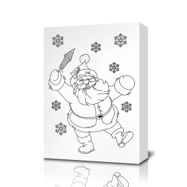 Santa Coloring Canvas