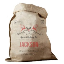 Special Delivery Hessian Santa Sack