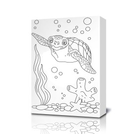 Turtle Coloring Canvas