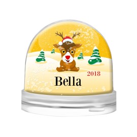 Yellow Snow Globe