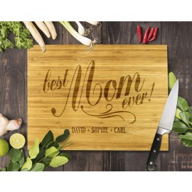 Best Mum Ever Bamboo Cutting Board