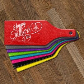 Happy Father's Day Glass Cheese Board