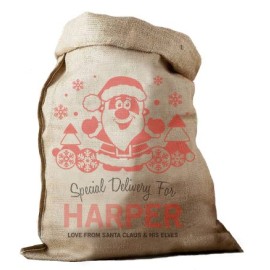 Santa Hessian Santa Sack