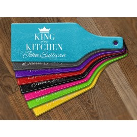 King of the Kitchen Glass Cheese Board
