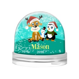Family Snow Globe