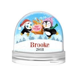 Two Penguins Snow Globe