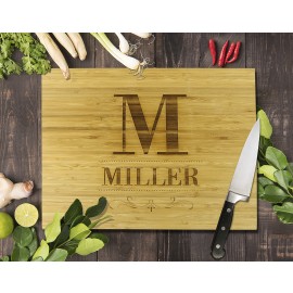 Surname Bamboo Cutting Board