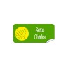 Golf Ball Rectangle Name Label