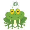 Library Bag with Green Frog