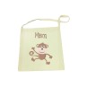 Library Bag with Brown Monkey
