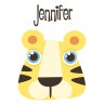 Library Bag with Yellow Tiger