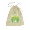 Drawstring Library Bag with Green Frog