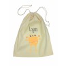 Drawstring Library Bag with Orange Alien