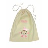Drawstring Library Bag with Pink Fish