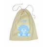 Drawstring Library Bag with Blue Bear