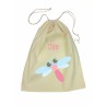 Drawstring Library Bag with Dragonfly