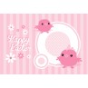 Easter Postcard, Cute Birds Design