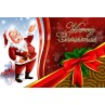 Santa Postcard, Ribbon Design