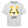 Yellow Tiger Kids T-Shirt Size 2 4 6 8