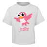 Pink Bird Kids T-Shirt Size 2 4 6 8