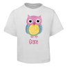 Pink Owl Kids T-Shirt Size 2 4 6 8