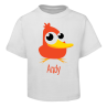 Orange Duck Kids T-Shirt Size 2 4 6 8