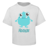 Blue Alien Kids T-Shirt Size 2 4 6 8