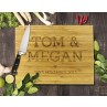 All Caps Bamboo Cutting Board