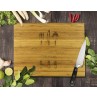 Cutlery Bamboo Cutting Board