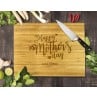 Heart Happy Mother's Day Bamboo Cutting Board