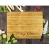 Merry Christmas Bamboo Cutting Board