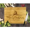 Reindeer Christmas Bamboo Cutting Board