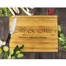 Mr & Mrs Bamboo Cutting Board